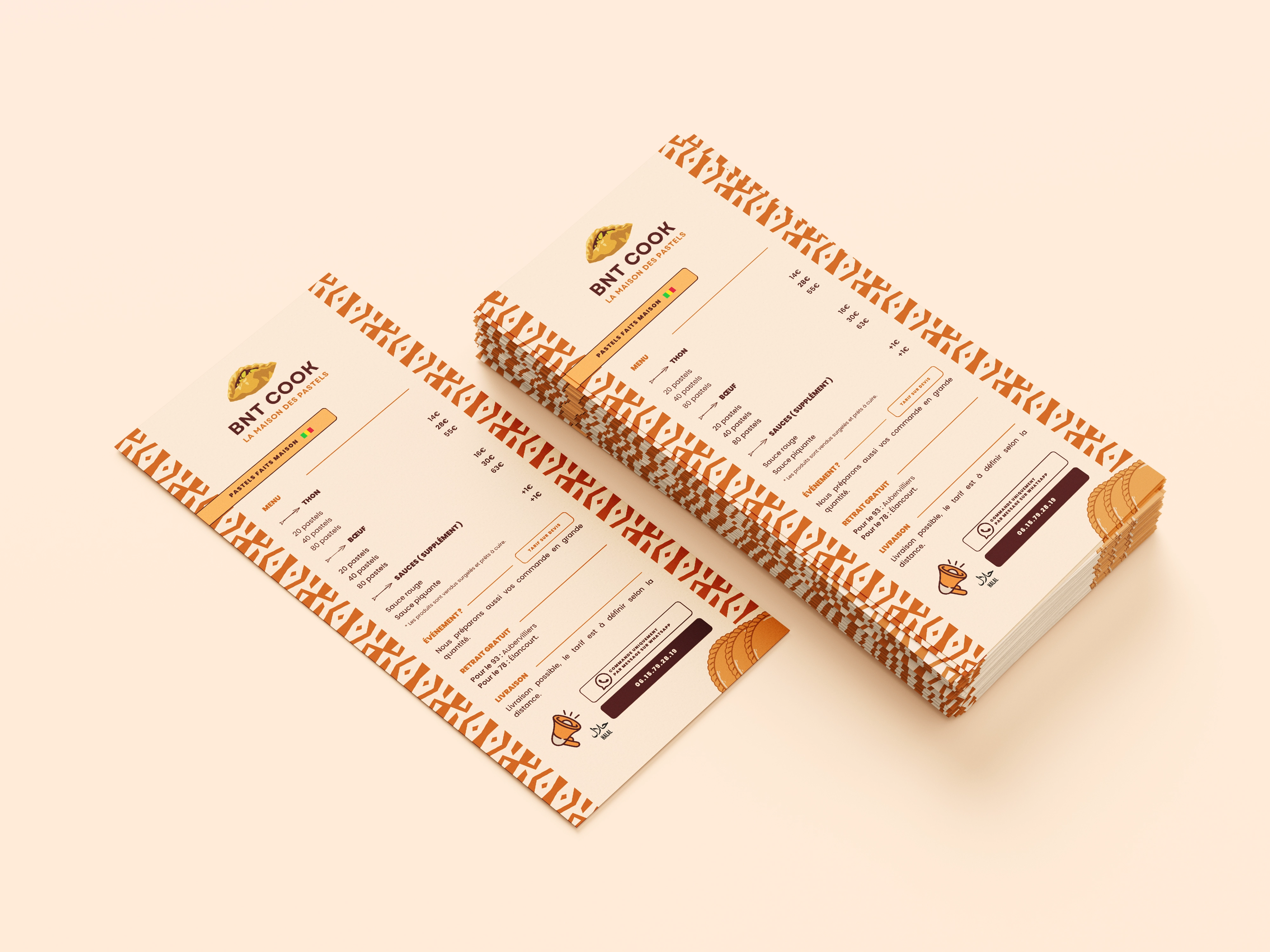 Mockup flyer pour bntcook